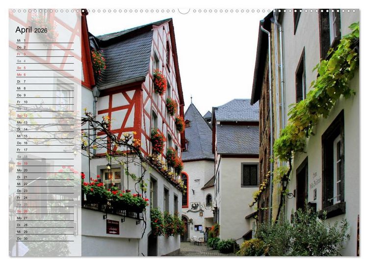 Produktbild: An der wundersch&ouml;nen Mosel (hochwertiger Premium Wandkalender 2026 DIN A2 quer), Kunstdruck in Hochglanz