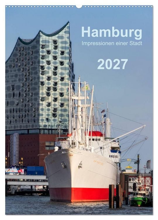 Produktbild: Hamburg - Impressionen einer Stadt (Wandkalender 2027 DIN A2 hoch), CALVENDO Monatskalender