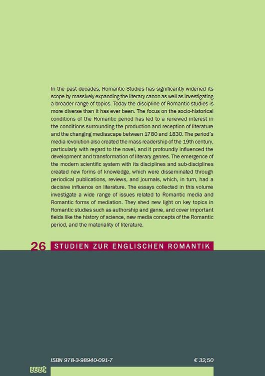 Produktbild: Romanticism and its Media