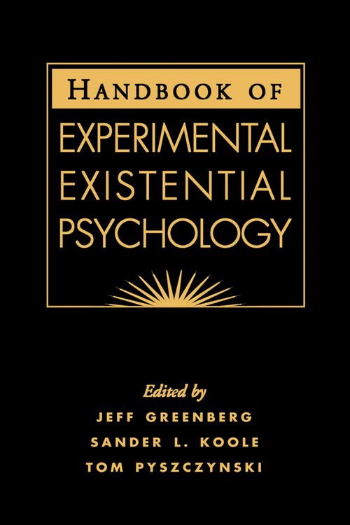 Produktbild: Handbook of Experimental Existential Psychology
