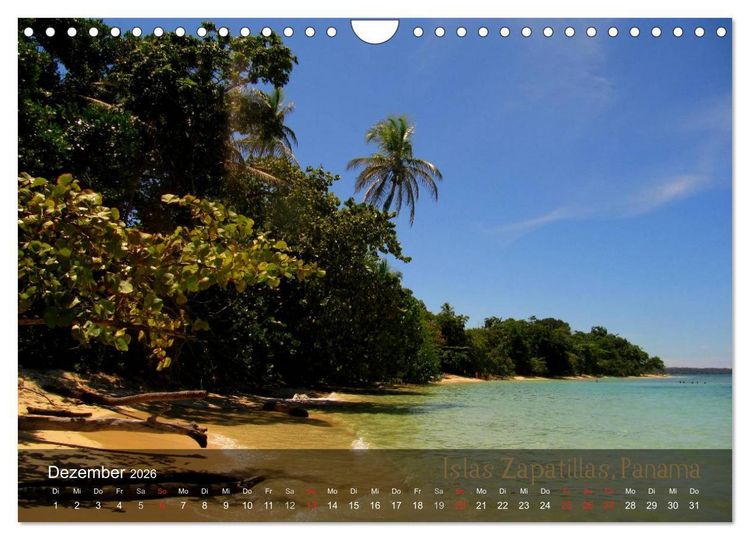 Produktbild: Von Mexiko nach Panama in 12 Monaten (Wandkalender 2026 DIN A4 quer), CALVENDO Monatskalender