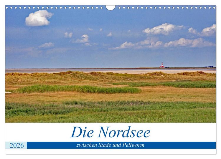 Produktbild: Die Nordsee zwischen Stade und Pellworm (Wandkalender 2026 DIN A3 quer), CALVENDO Monatskalender