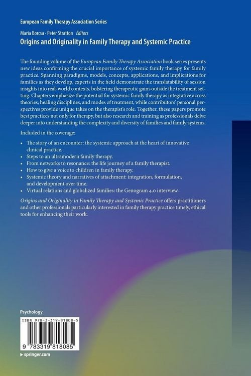 Produktbild: Origins and Originality in Family Therapy and Systemic Practice