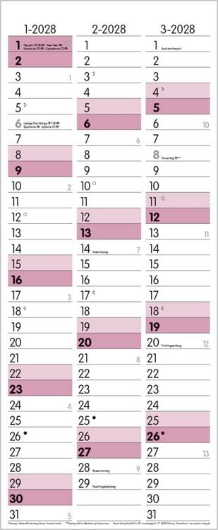 Produktbild: Family Timer Malve 2027