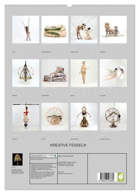 Produktbild: KREATIVE FESSELN (hochwertiger Premium Wandkalender 2026 DIN A2 hoch), Kunstdruck in Hochglanz