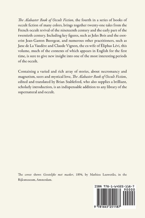 Produktbild: The Alabaster Book of Occult Fiction