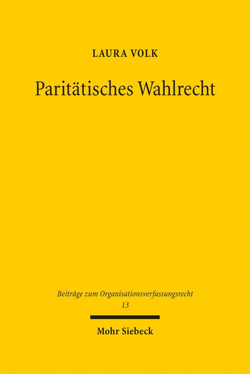 Produktbild: Parit&auml;tisches Wahlrecht