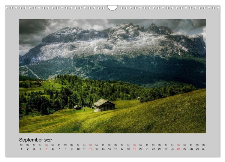 Produktbild: Idyllische H&uuml;tten und Hochalmen (Wandkalender 2027 DIN A3 quer), CALVENDO Monatskalender