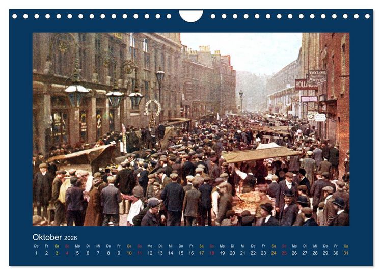 Produktbild: Historisches London von 1888 bis 1918 (Wandkalender 2026 DIN A4 quer), CALVENDO Monatskalender
