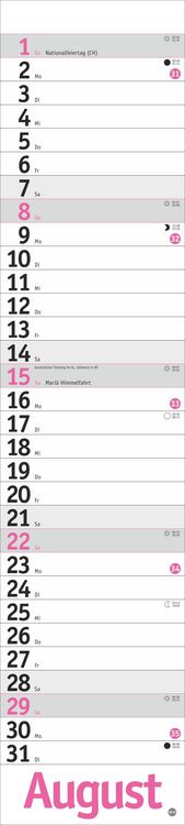 Produktbild: Langplaner, pink 2027