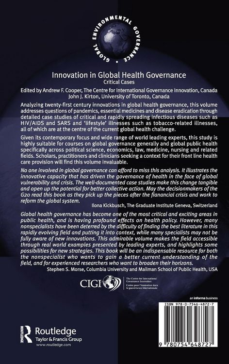 Produktbild: Innovation in Global Health Governance