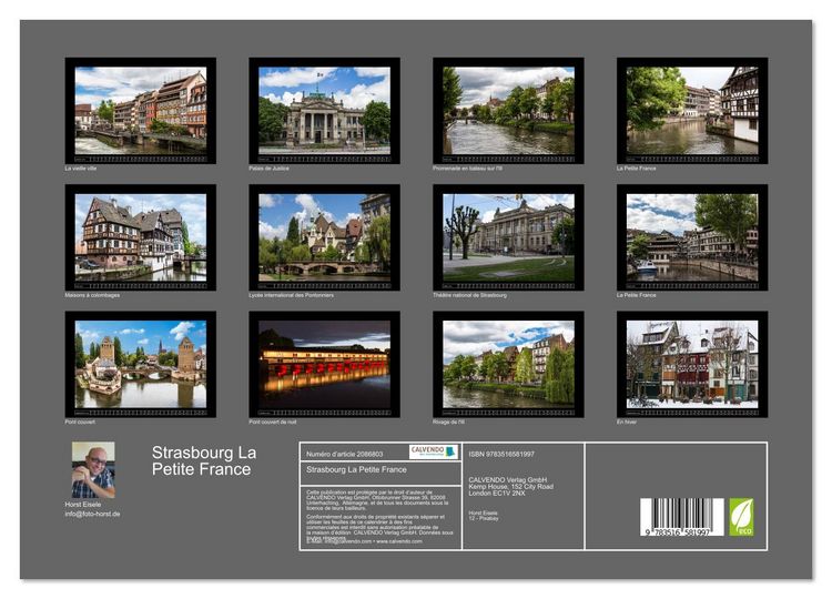 Produktbild: Strasbourg La Petite France (Calendrier mural 2026 DIN A3 vertical), CALVENDO calendrier mensuel