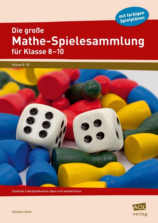 Produktbild: Die gro&szlig;e Mathe-Spielesammlung f&uuml;r Klasse 8 bis 10