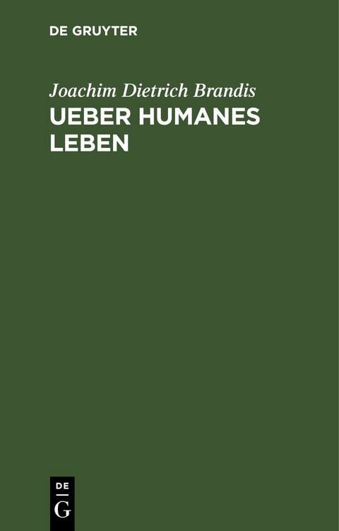 Produktbild: Ueber humanes Leben