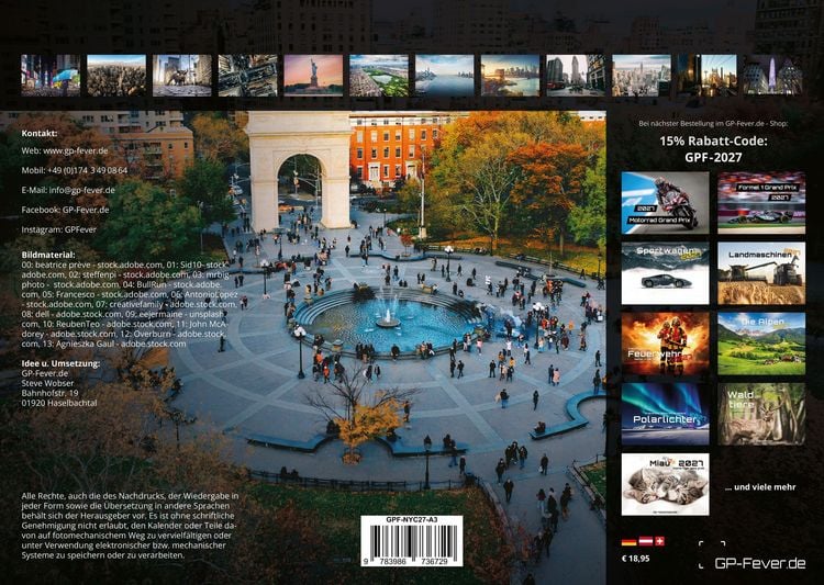 Produktbild: New York - die Stadt, die niemals schl&auml;ft - 2027 - Kalender DIN A3