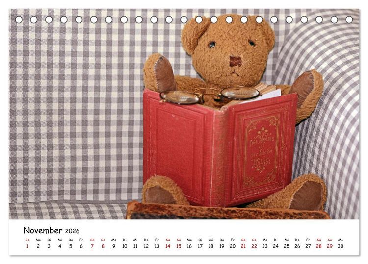 Produktbild: Allerliebste Teddyb&auml;ren (Tischkalender 2026 DIN A5 quer), CALVENDO Monatskalender