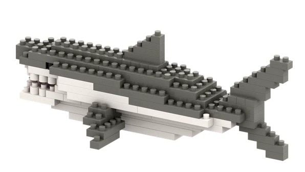Produktbild: BRIXIES 200293 - Hai, 3D Konstruktionsbausatz aus Ministeinen, 101 Teile