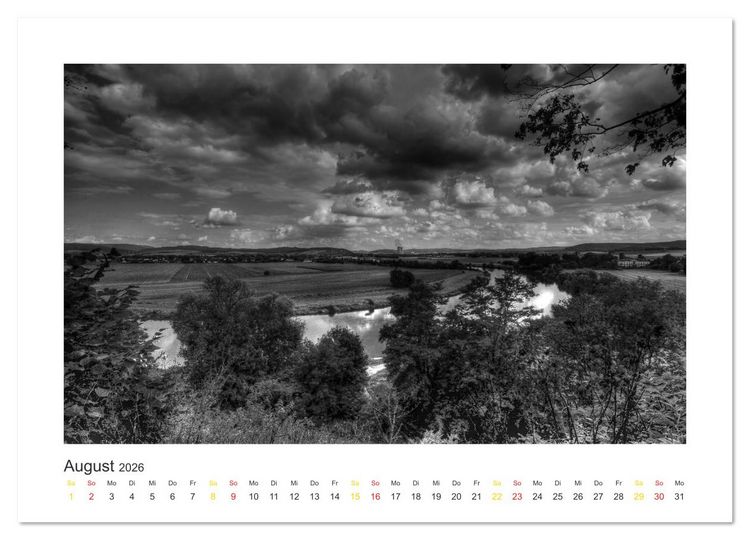 Produktbild: Weserbergland Impressionen (Wandkalender 2026 DIN A4 quer), CALVENDO Monatskalender