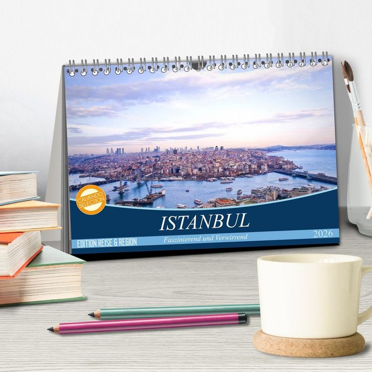 Produktbild: Istanbul - Faszinierend und Verwirrend (Tischkalender 2026 DIN A5 quer), CALVENDO Monatskalender