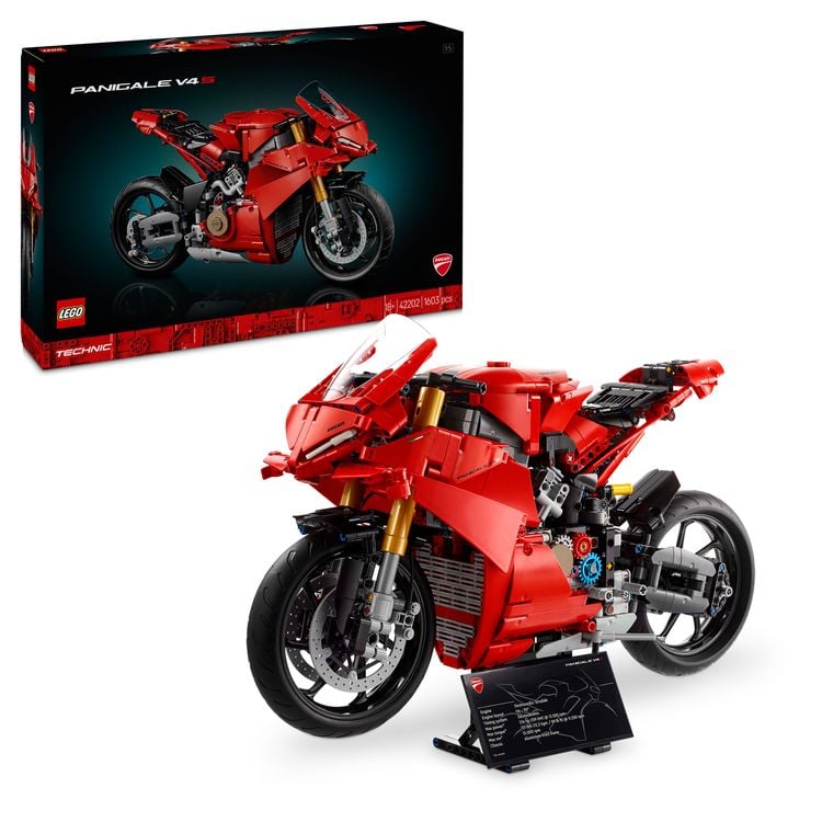 Produktbild: LEGO Technic Ducati Panigale V4 S Motorrad Modell, Bauset 42202