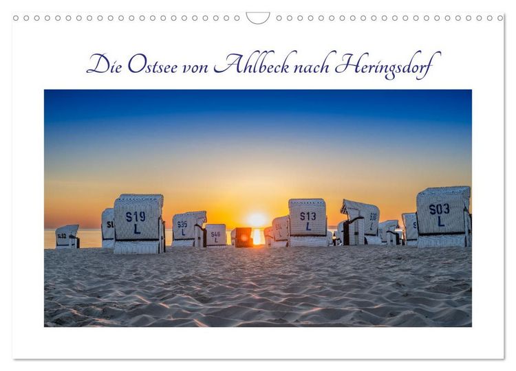 Produktbild: Die Ostsee von Ahlbeck nach Heringsdorf (Wandkalender 2027 DIN A3 quer), CALVENDO Monatskalender
