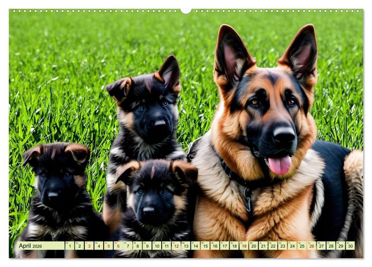 Produktbild: Deutscher Sch&auml;ferhund - Inbegriff der Treue (Wandkalender 2026 DIN A2 quer), CALVENDO Monatskalender