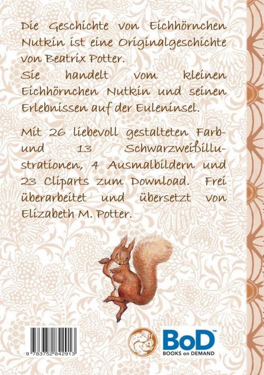 Produktbild: Die Geschichte vom Eichh&ouml;rnchen Nutkin (inklusive Ausmalbilder und Cliparts zum Download)