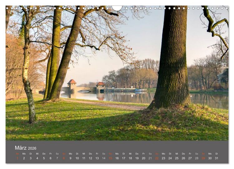 Produktbild: Leipzig - Parks und Landschaften (Wandkalender 2026 DIN A3 quer), CALVENDO Monatskalender