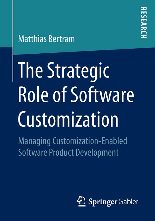 Produktbild: The Strategic Role of Software Customization