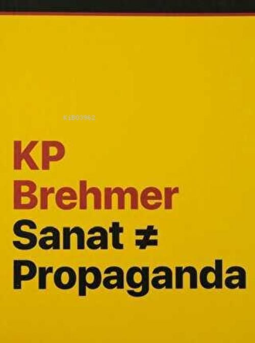 Produktbild: KP Brehmer - Sanat ve Propaganda