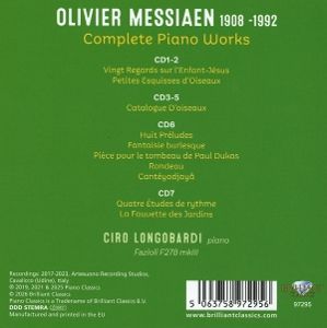 Produktbild: Messiaen:Complete Piano Works