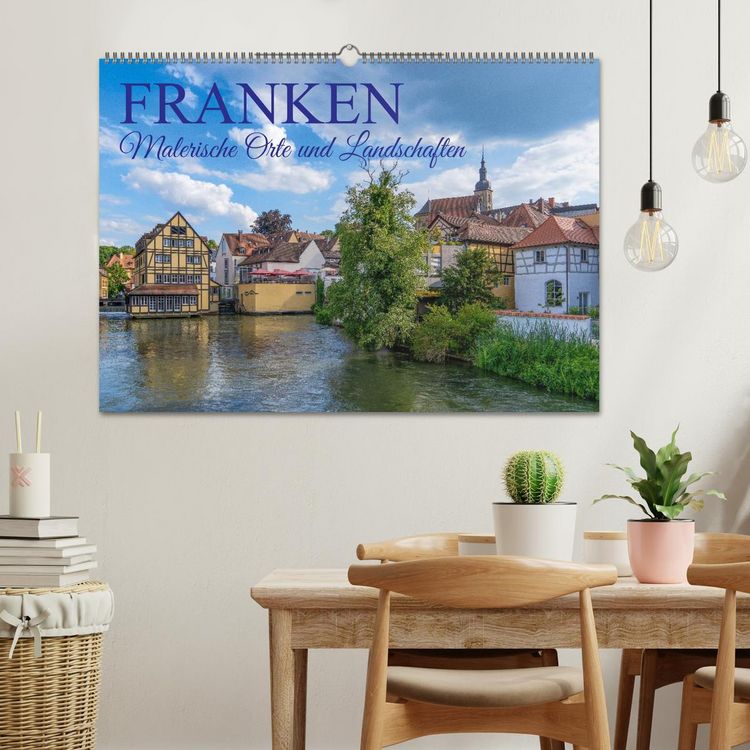 Produktbild: Franken - Malerische Orte und Landschaften (Wandkalender 2026 DIN A2 quer), CALVENDO Monatskalender