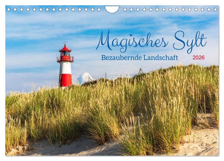 Produktbild: Magisches Sylt. Bezaubernde Landschaft (Wandkalender 2026 DIN A4 quer), CALVENDO Monatskalender