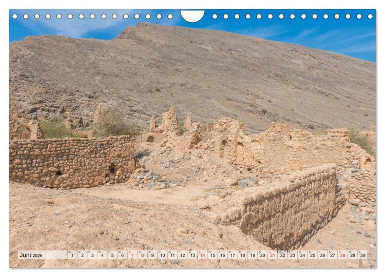 Produktbild: Oman - Zauberhafte Landschaften (Wandkalender 2026 DIN A4 quer), CALVENDO Monatskalender