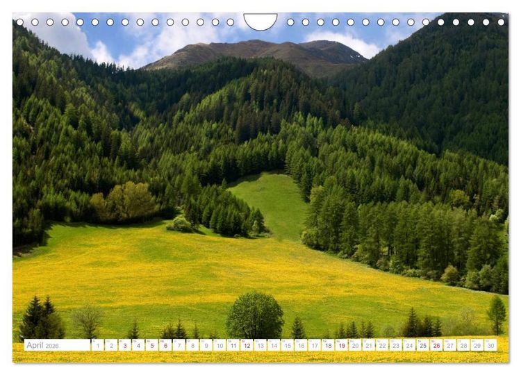 Produktbild: Bekannte und unbekannte Wanderziele in S&uuml;dtirol (Wandkalender 2026 DIN A4 quer), CALVENDO Monatskalender