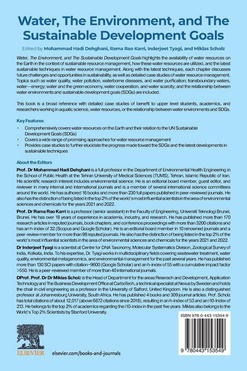 Produktbild: Water, the Environment, and the Sustainable Development Goals