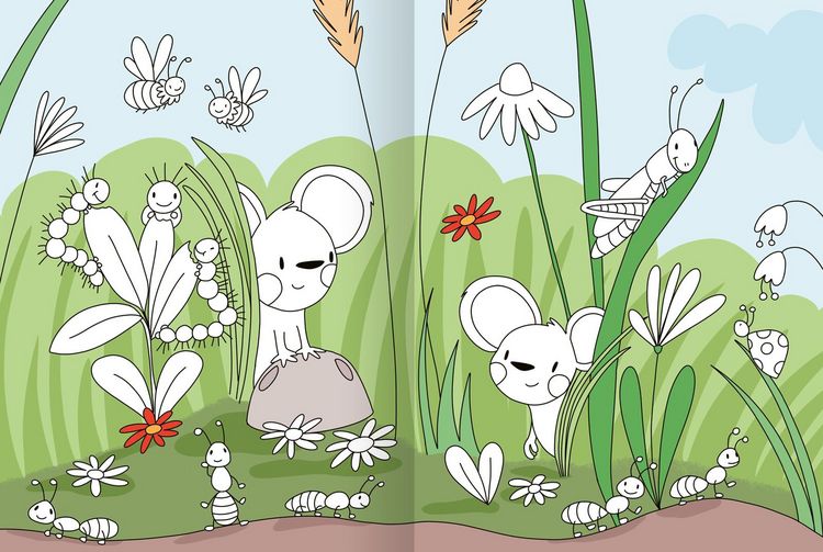 Produktbild: Mein gro&szlig;es buntes Malbuch &ndash; Tiere