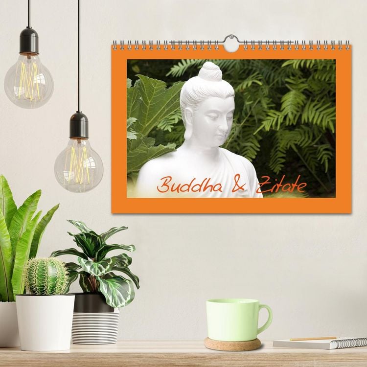 Produktbild: Buddha & Zitate (Wandkalender 2026 DIN A4 quer), CALVENDO Monatskalender
