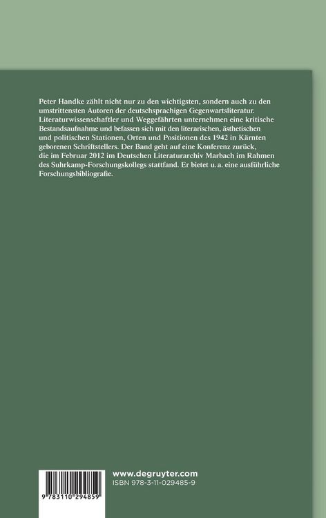 Produktbild: Peter Handke