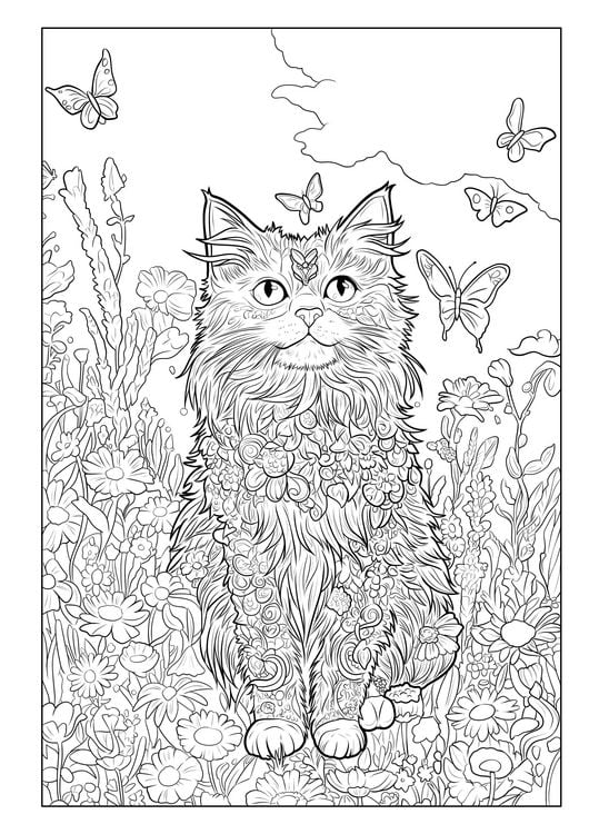 Produktbild: Mandala Malbuch Katzen f&uuml;r Kinder ab 8 Jahren, Teenager und Erwachsene mit 50 sch&ouml;nen Ausmalmotiven