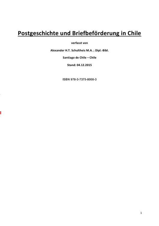 Produktbild: Postgeschichte und Briefbef&ouml;rderung in Chile
