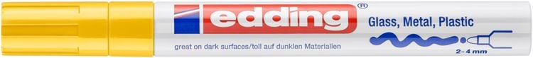 Produktbild: Edding 750 4-750-9-005 Lackmarker Gelb 2 mm, 4mm