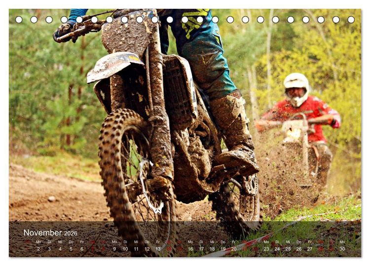 Produktbild: Motocross - Adrenalin pur (Tischkalender 2026 DIN A5 quer), CALVENDO Monatskalender