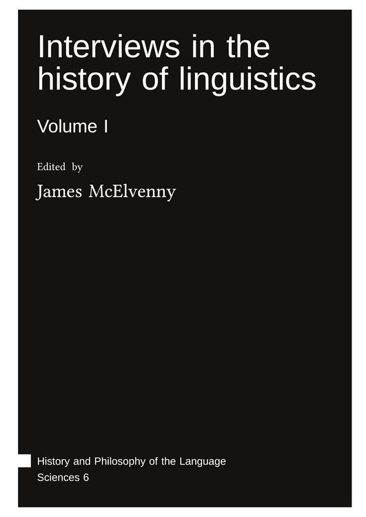 Produktbild: Interviews in the history of linguistics : Volume I