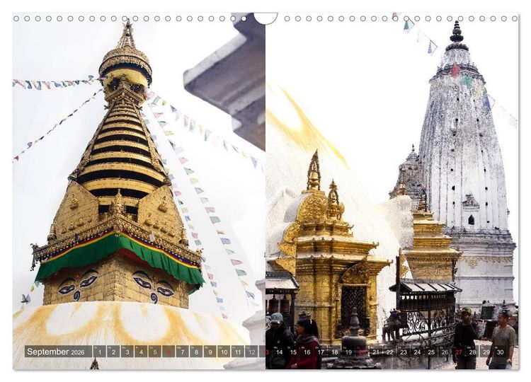 Produktbild: NEPAL Bhaktapur Kathmandu (Wandkalender 2026 DIN A3 quer), CALVENDO Monatskalender