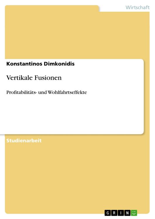 Produktbild: Vertikale Fusionen