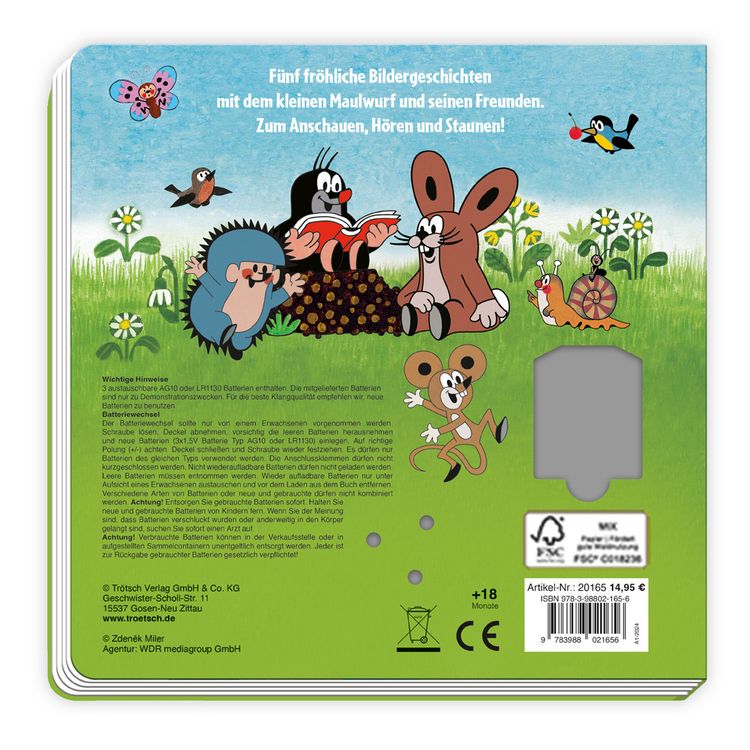 Produktbild: Tr&ouml;tsch Der kleine Maulwurf Soundbuch Was h&ouml;rst du da
