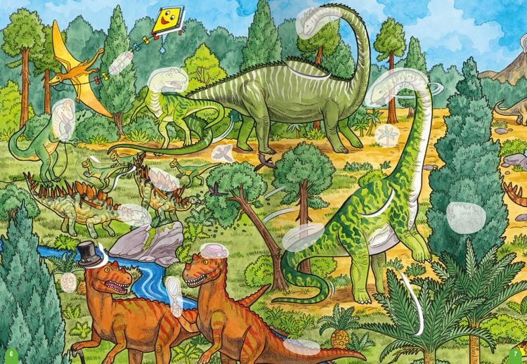 Produktbild: Wimmeln, R&auml;tseln, Stickern: Dinosaurier