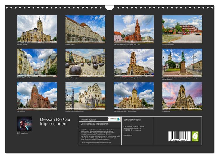 Produktbild: Dessau Ro&szlig;lau Impressionen (Wandkalender 2026 DIN A3 quer), CALVENDO Monatskalender
