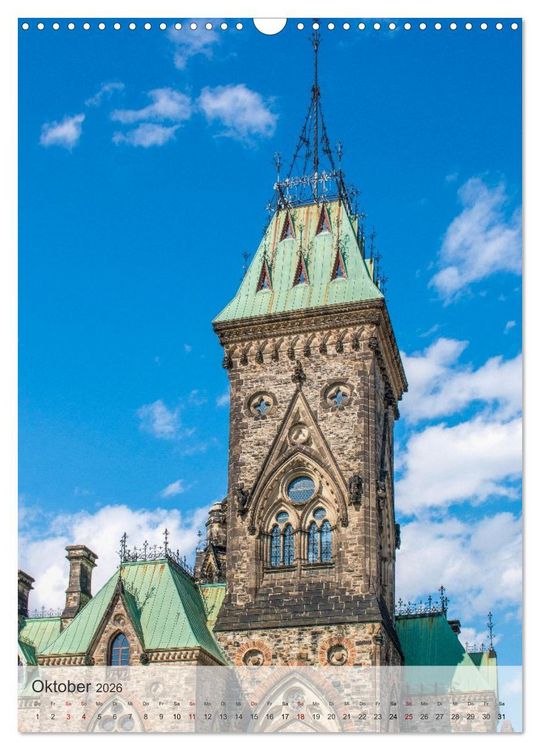 Produktbild: Ottawa - Eine Stadt mit Geschichte (Wandkalender 2026 DIN A3 hoch), CALVENDO Monatskalender
